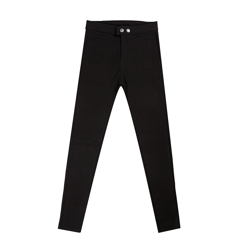 Plus velvet / no velvet new black leggings for outer wear thin section tight pencil pants elastic slim pants