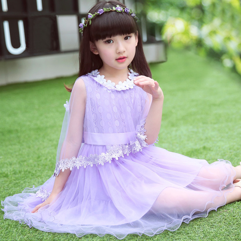 童裝女童夏裝連衣裙2018新款夏季兒童裙子小女孩公主裙小學生紗裙