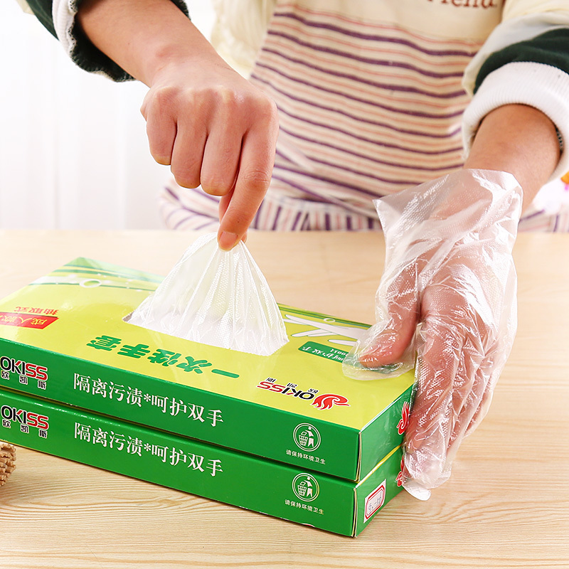 Disposable glove extraction box food grade household hand film thickening lobster transparent catering film gloves